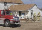  Firefighters from Imperial and Wauneta responded to a Saturday morning fire at the Wayne Bartels home, south of Enders. The fire was contained to a small section on the home’s north side.